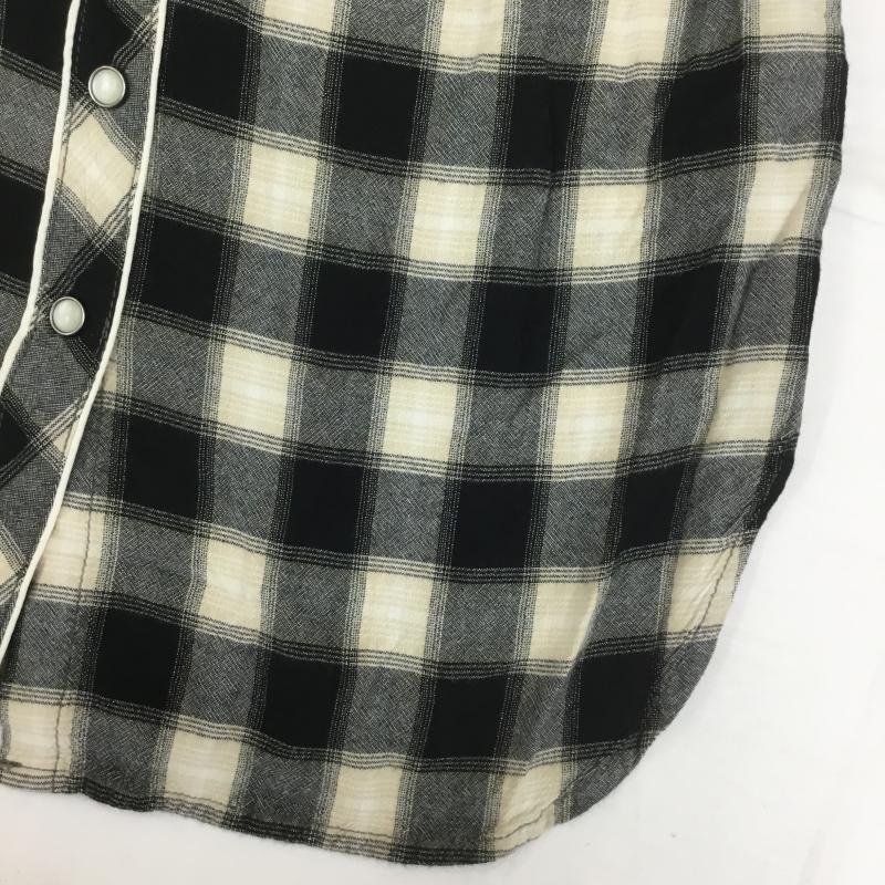 デニムアンドサプライラルフローレン DENIM & SUPPLYRALPHLAUREN ワンピース ミニスカート シャツワンピース XS チェック 黒 / ブラック / レディース USED 古着 中古 10071381