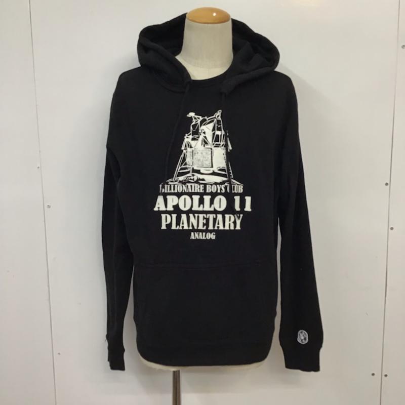 ビリオネア・ボーイズ・クラブ BILLIONAIRE BOYS CLUB パーカー 長袖 891-6302 PLANETARY フーディ プルオーバー M プリント 黒 / ブラック / メンズ USED 古着 中古 10071426