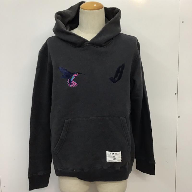 ビリオネア・ボーイズ・クラブ BILLIONAIRE BOYS CLUB パーカー 長袖 FDMTL × BBC プルオーバー 鳥 M 刺繍 チャコールグレー / チャコールグレー / メンズ USED 古着 中古 10071429