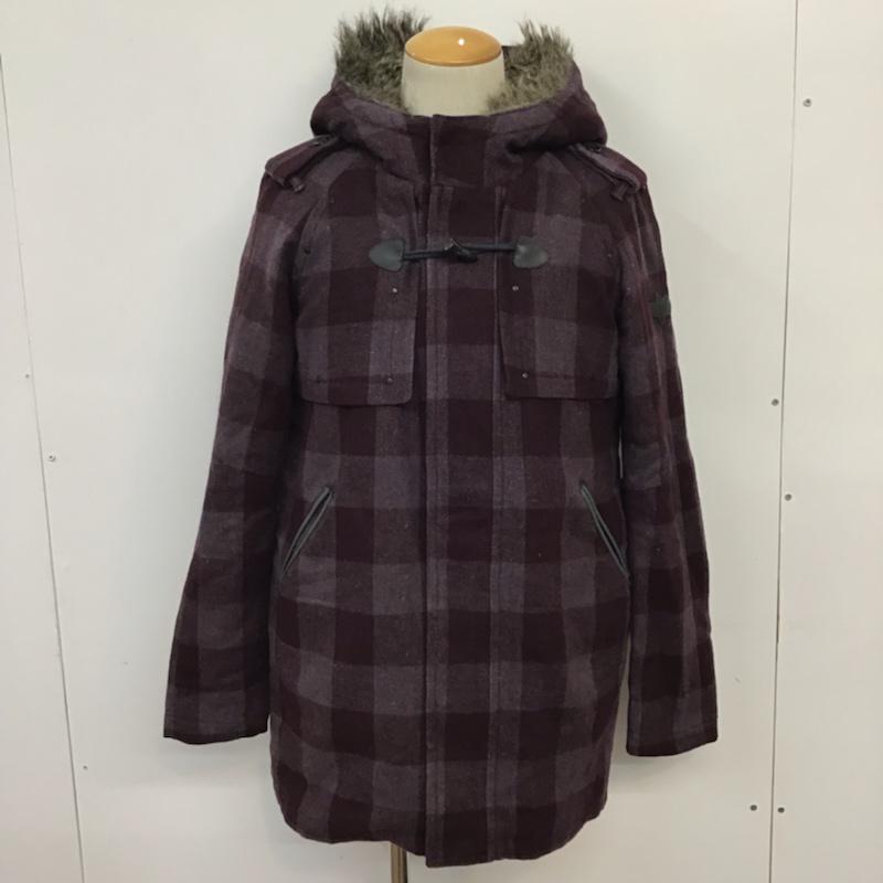 ディーゼル DIESEL コート コート一般 ファー M チェック 紫 / パープル / メンズ USED 古着 中古 10071577