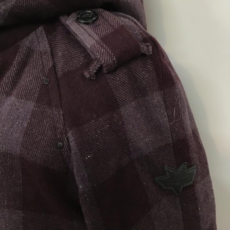 ディーゼル DIESEL コート コート一般 ファー M チェック 紫 / パープル / メンズ USED 古着 中古 10071577