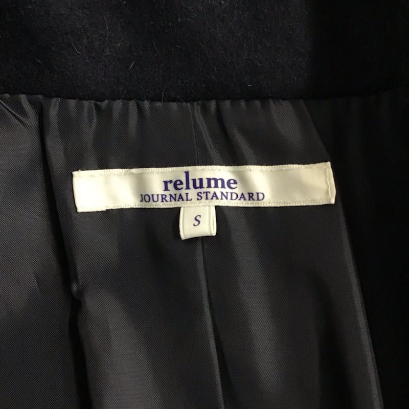 レリュームジャーナルスタンダード relume Journal Standard コート ピーコート 11-020-464-7000-3-0 S 無地 紺 / ネイビー / メンズ USED 古着 中古 10071578
