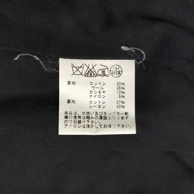 ゴールド GOLD コート コート一般 GL13386 ノーカラーローブコート M チェック 黒 / ブラック / X 紺 / ネイビー / メンズ USED 古着 中古 10071588