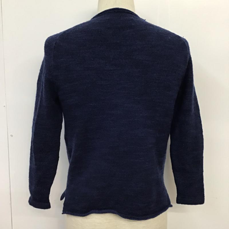 オーセンティックウエア AUTHENTIC WEAR ニット、セーター 長袖 3213-105-0583 green label relaxing モックネック M 無地 紺 / ネイビー / メンズ USED 古着 中古 10071618
