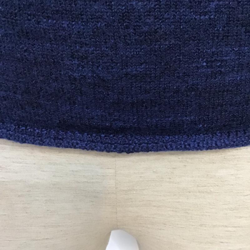 オーセンティックウエア AUTHENTIC WEAR ニット、セーター 長袖 3213-105-0583 green label relaxing モックネック M 無地 紺 / ネイビー / メンズ USED 古着 中古 10071618