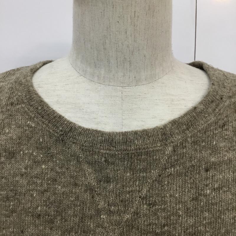 レミ レリーフ REMI RELIEF ニット、セーター 長袖 ウール レイヤード クルーネック M 無地 ベージュ / ベージュ / メンズ USED 古着 中古 10071772