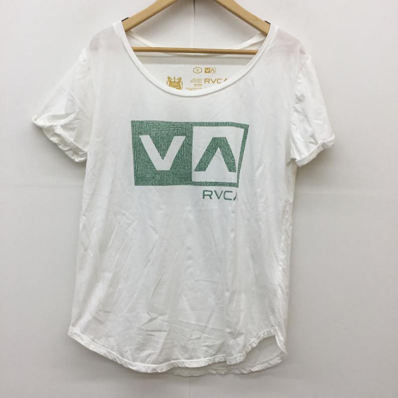 ルーカ RVCA Tシャツ 半袖 S ロゴ、文字 白 / ホワイト / レディース USED 古着 中古 10071822