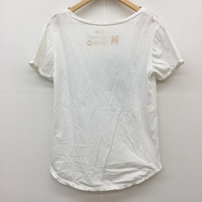 ルーカ RVCA Tシャツ 半袖 S ロゴ、文字 白 / ホワイト / レディース USED 古着 中古 10071822