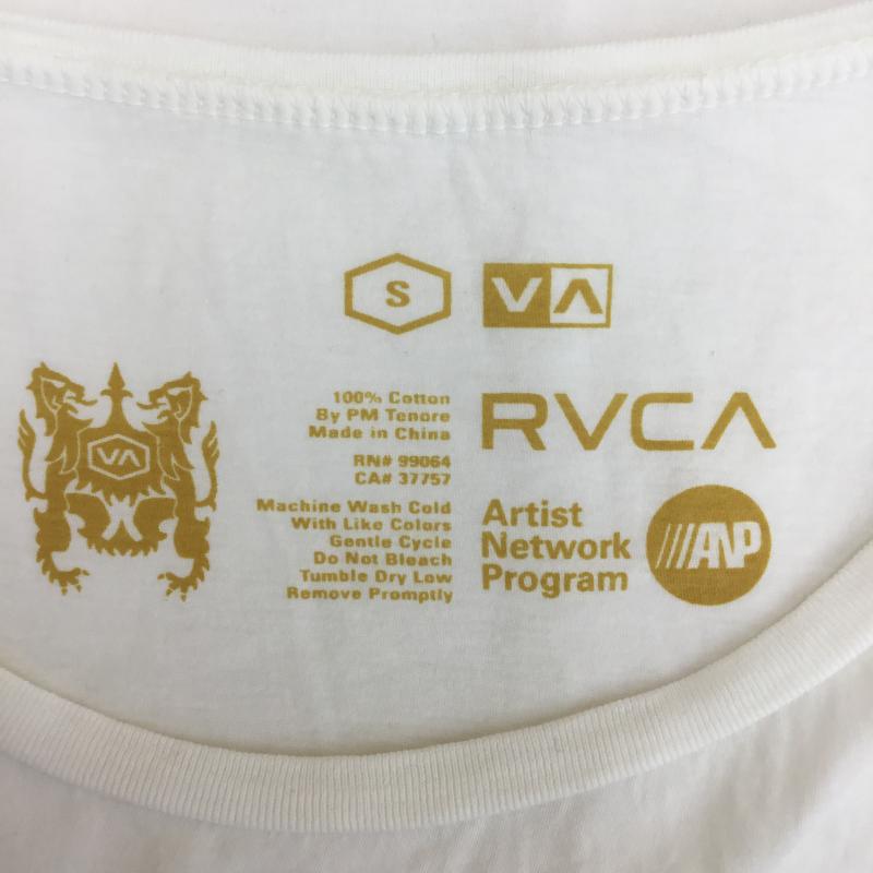 ルーカ RVCA Tシャツ 半袖 S ロゴ、文字 白 / ホワイト / レディース USED 古着 中古 10071822