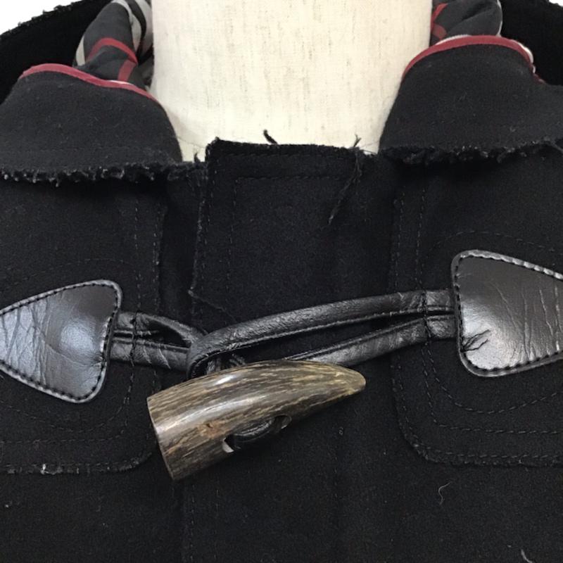 バーバリーブラックレーベル BURBERRY BLACK LABEL コート コート一般 BMP76-128-09 ダッフル L ワンポイント 黒 / ブラック / メンズ USED 古着 中古 10071897