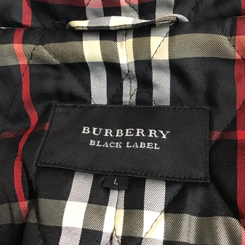 バーバリーブラックレーベル BURBERRY BLACK LABEL コート コート一般 BMP76-128-09 ダッフル L ワンポイント 黒 / ブラック / メンズ USED 古着 中古 10071897