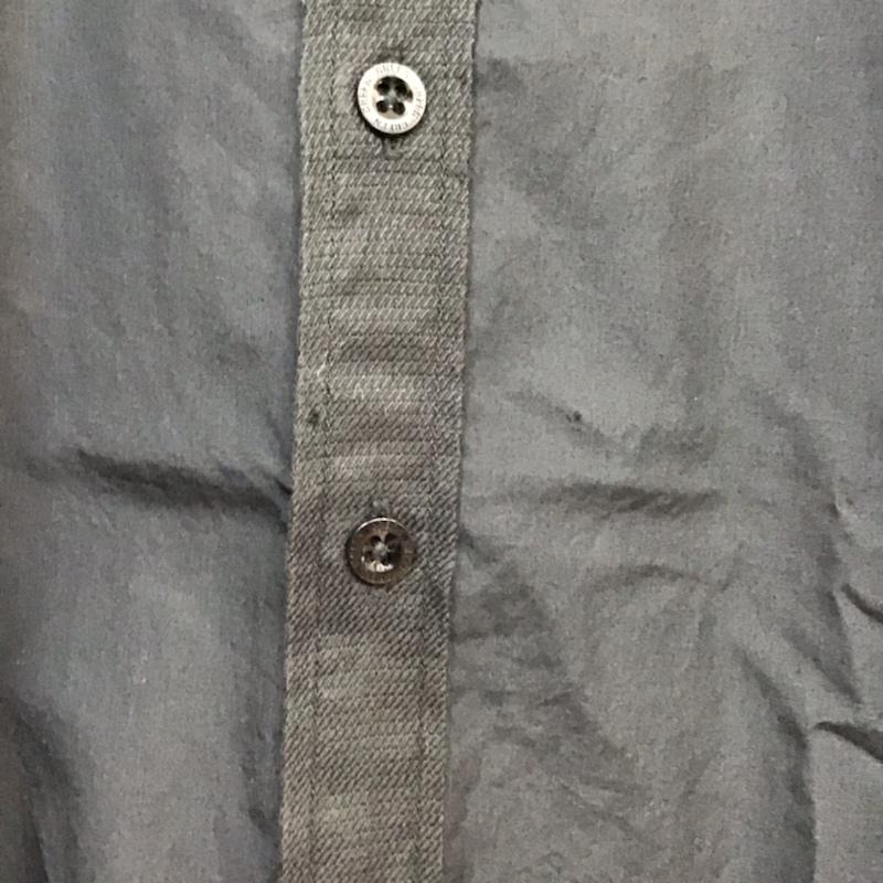 グリーン green シャツ、ブラウス 長袖 1 無地 黒 / ブラック / メンズ USED 古着 中古 10071923