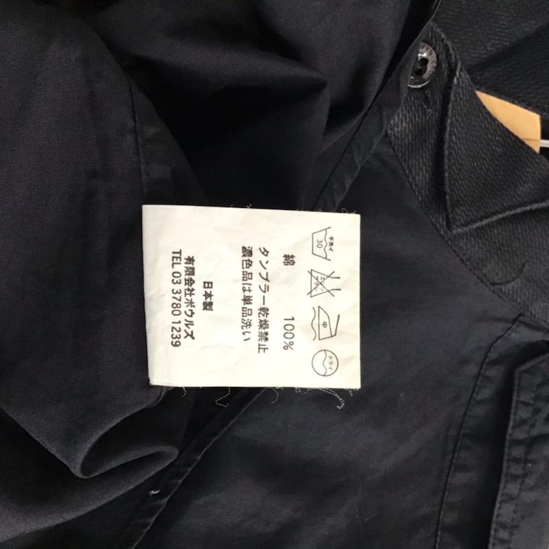 グリーン green シャツ、ブラウス 長袖 1 無地 黒 / ブラック / メンズ USED 古着 中古 10071923