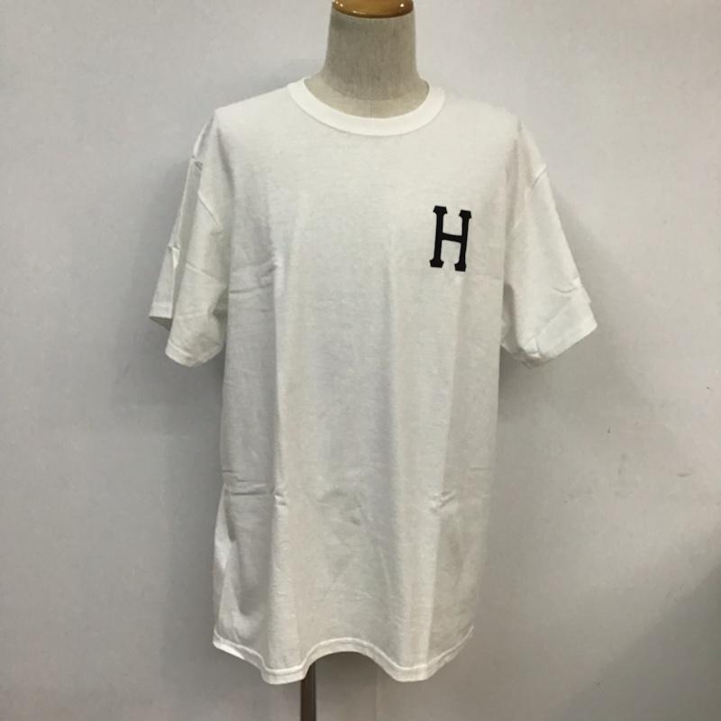 ハフ HUF Tシャツ 半袖 クラシックHロゴ L プリント 白 / ホワイト / メンズ USED 古着 中古 10071931
