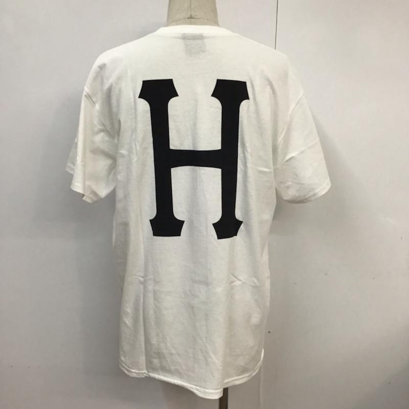ハフ HUF Tシャツ 半袖 クラシックHロゴ L プリント 白 / ホワイト / メンズ USED 古着 中古 10071931
