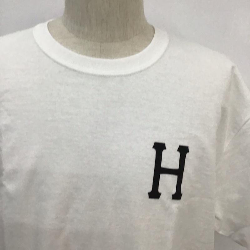 ハフ HUF Tシャツ 半袖 クラシックHロゴ L プリント 白 / ホワイト / メンズ USED 古着 中古 10071931