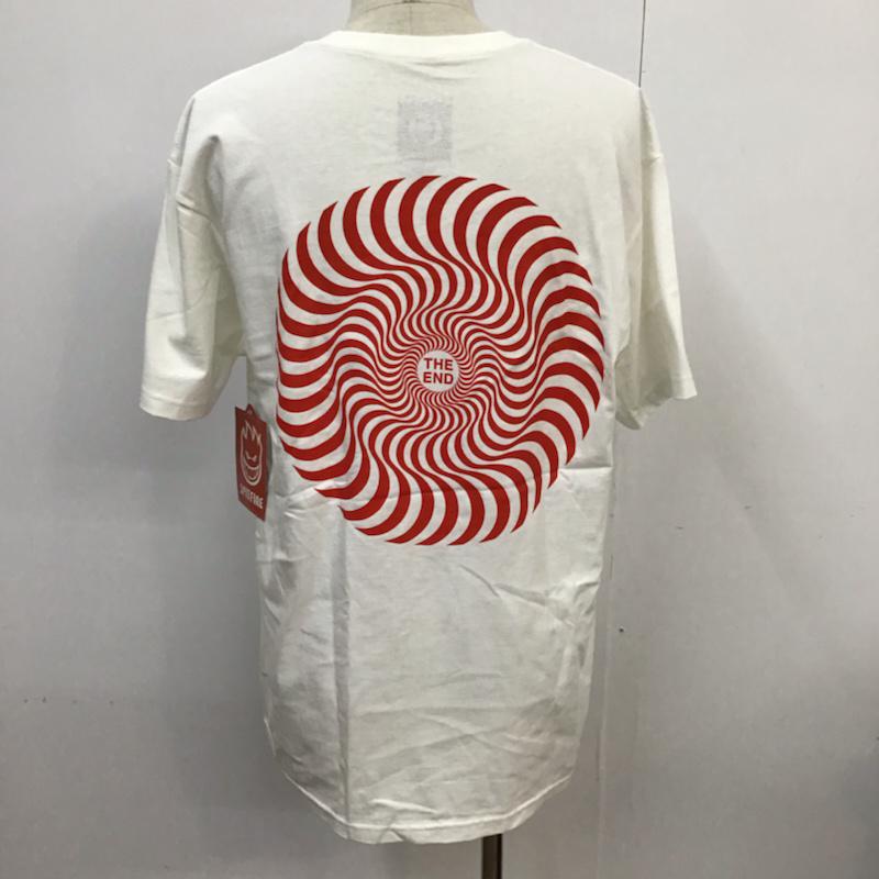 スピットファイア spitfire Tシャツ 半袖 CLASSIC SWIRL OVERLAY TEE L プリント 白 / ホワイト / メンズ USED 古着 中古 10071933