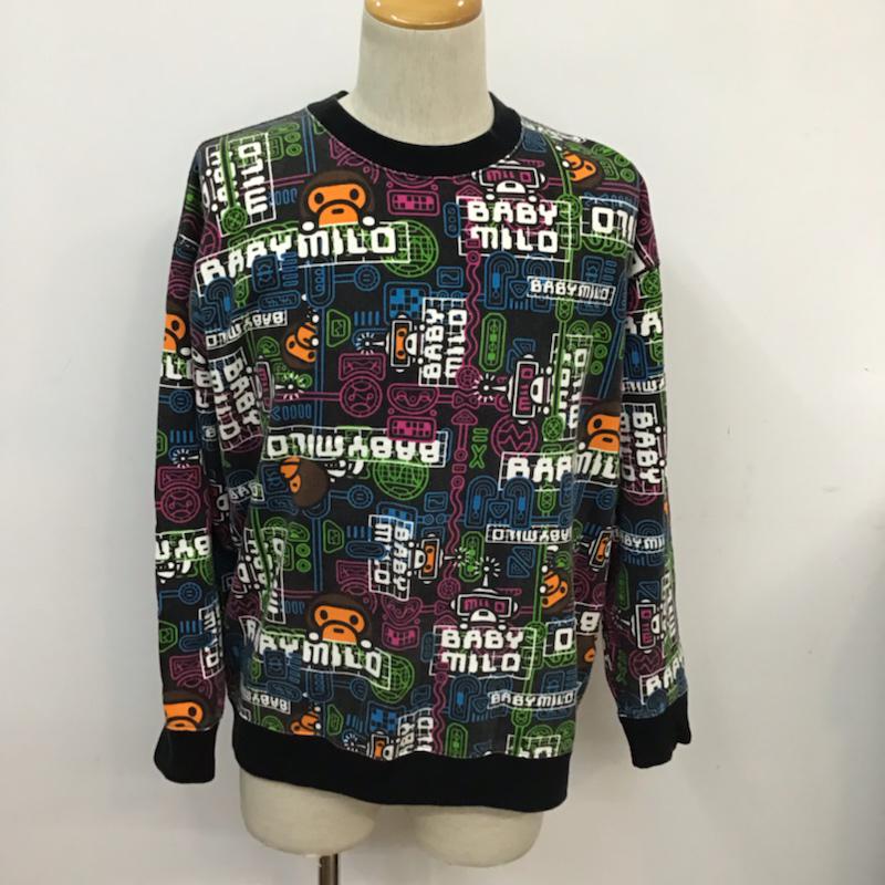 アベイシングエイプ A BATHING APE トレーナー 長袖 002SWC302504X スウェット FREE 総柄 マルチカラー / マルチカラー / メンズ USED 古着 中古 10071944