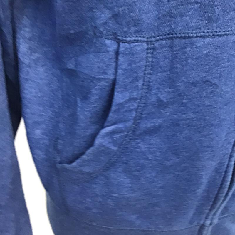 オールドネイビー OLD NAVY パーカー 長袖 ジップアップ スウェット 裏起毛 M ロゴ、文字 青 / ブルー / メンズ USED 古着 中古 10071972