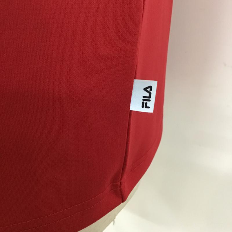 フィラ FILA Tシャツ 半袖 FM5165 再帰反射 吸水速乾 タグ付き L ロゴ、文字 赤 / レッド / メンズ USED 古着 中古 10072045