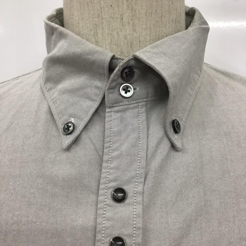 ダヴルジェイケイ wjk シャツ、ブラウス 長袖 ox04ys ボタンダウン M 無地 灰 / グレー / メンズ USED 古着 中古 10072089