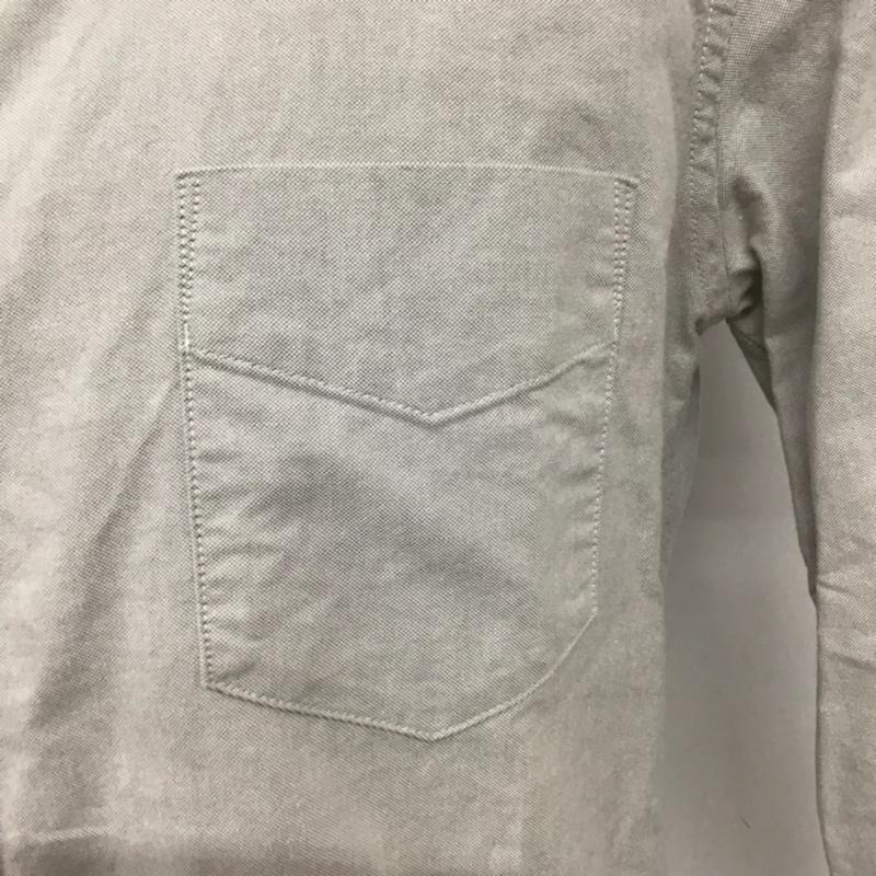 ダヴルジェイケイ wjk シャツ、ブラウス 長袖 ox04ys ボタンダウン M 無地 灰 / グレー / メンズ USED 古着 中古 10072089