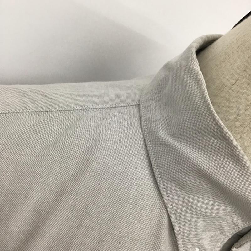 ダヴルジェイケイ wjk シャツ、ブラウス 長袖 ox04ys ボタンダウン M 無地 灰 / グレー / メンズ USED 古着 中古 10072089