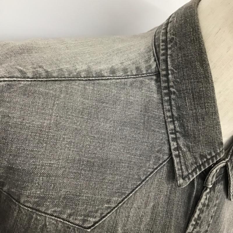スタンダード カリフォルニア STANDARD CALIFORNIA シャツ、ブラウス 長袖 デニム ウエスタンシャツ L 無地 黒 / ブラック / メンズ USED 古着 中古 10072093