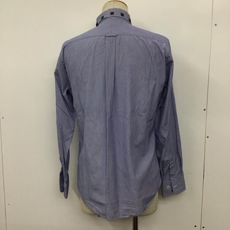ビューティアンドユースユナイテッドアローズ BEAUTY&YOUTH UNITED ARROWS シャツ、ブラウス 長袖 1211-218-0385 スタッズ L 青 / ブルー / X 白 / ホワイト / メンズ USED 古着 中古 10072095