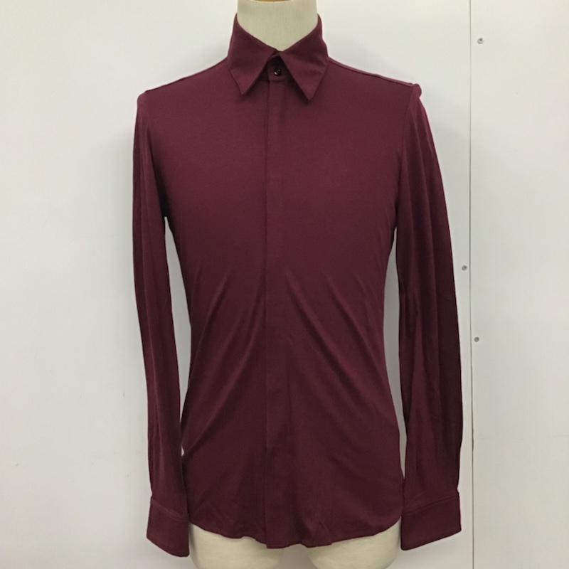 ガラアーベント GalaabenD シャツ、ブラウス 長袖 無地 えんじ / ワインレッド / メンズ USED 古着 中古 10072098