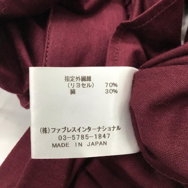 ガラアーベント GalaabenD シャツ、ブラウス 長袖 無地 えんじ / ワインレッド / メンズ USED 古着 中古 10072098