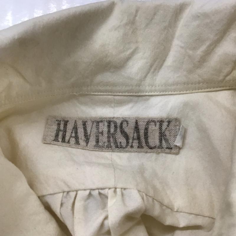 ハバーザック HAVERSACK シャツ、ブラウス 長袖 820643-2 S 無地 アイボリー / アイボリー / メンズ USED 古着 中古 10072103