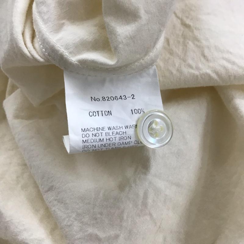 ハバーザック HAVERSACK シャツ、ブラウス 長袖 820643-2 S 無地 アイボリー / アイボリー / メンズ USED 古着 中古 10072103