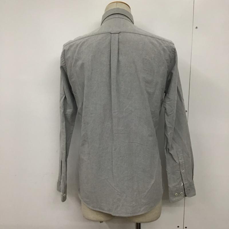 バーバリーブラックレーベル BURBERRY BLACK LABEL シャツ、ブラウス 長袖 D1M10-404-04 ボタンダウン 2 ワンポイント 灰 / グレー / メンズ USED 古着 中古 10072104