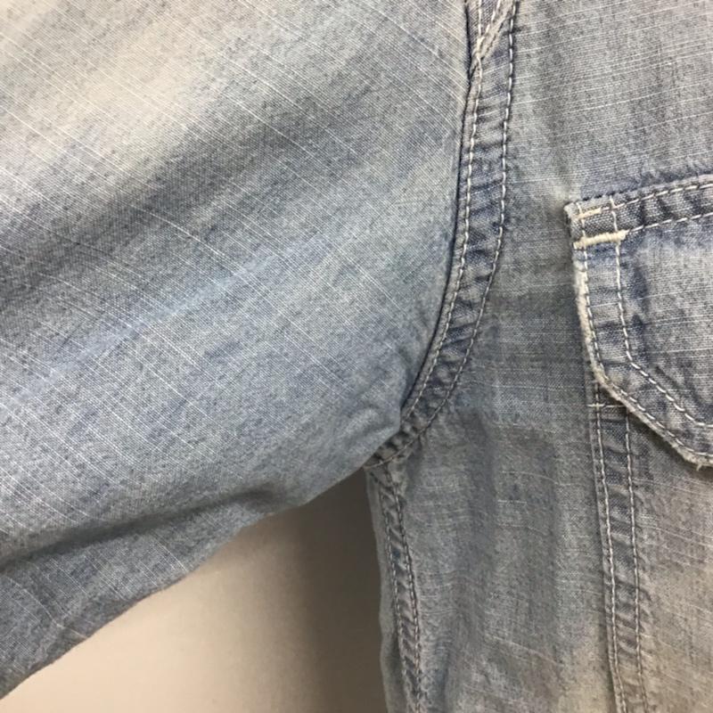 ダブルタップス WTAPS シャツ、ブラウス 長袖 141GWDT-SHM06 シャンブレーシャツ 1 無地 水色 / ライトブルー / メンズ USED 古着 中古 10072106