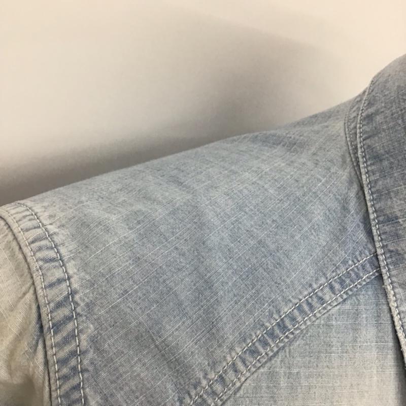 ダブルタップス WTAPS シャツ、ブラウス 長袖 141GWDT-SHM06 シャンブレーシャツ 1 無地 水色 / ライトブルー / メンズ USED 古着 中古 10072106