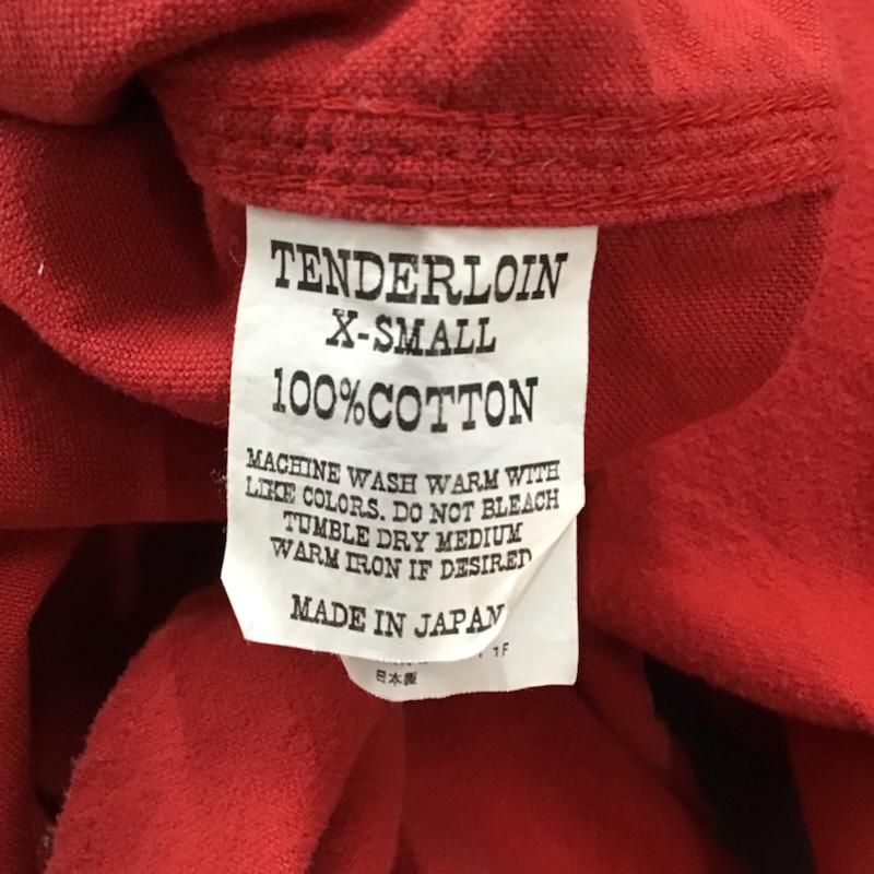 テンダーロイン TENDERLOIN シャツ、ブラウス 長袖 XS 無地 赤 / レッド / メンズ USED 古着 中古 10072108
