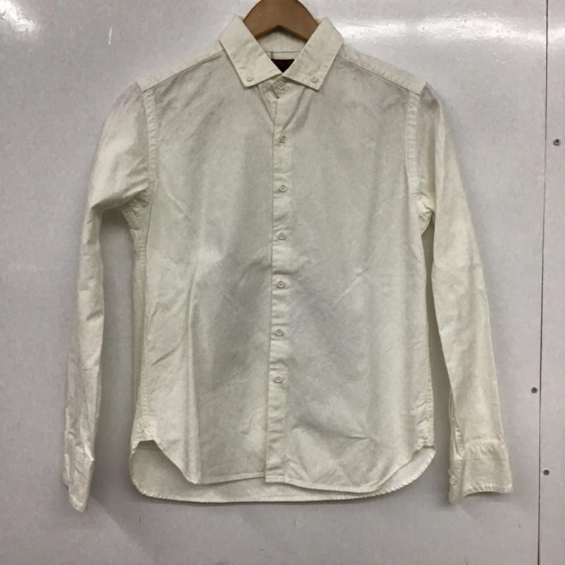ブルーナボイン BRUNABOINNE シャツ、ブラウス 長袖 4055P-00 ボタンダウン 無地 白 / ホワイト / メンズ USED 古着 中古 10072110