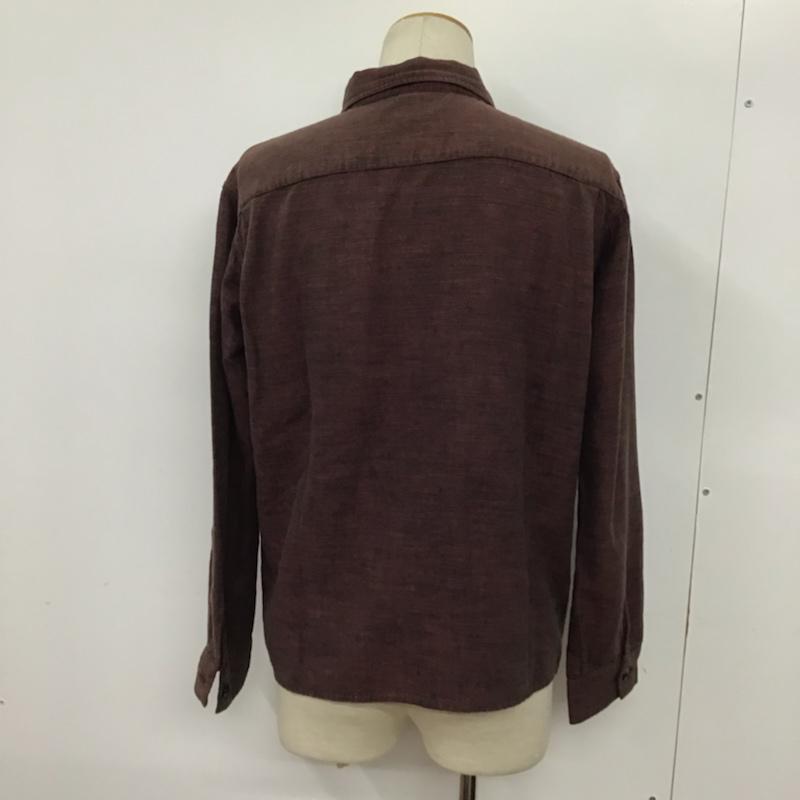 テンダーロイン TENDERLOIN シャツ、ブラウス 長袖 コットン S 無地 黒 / ブラック / X えんじ / ワインレッド / メンズ USED 古着 中古 10072120