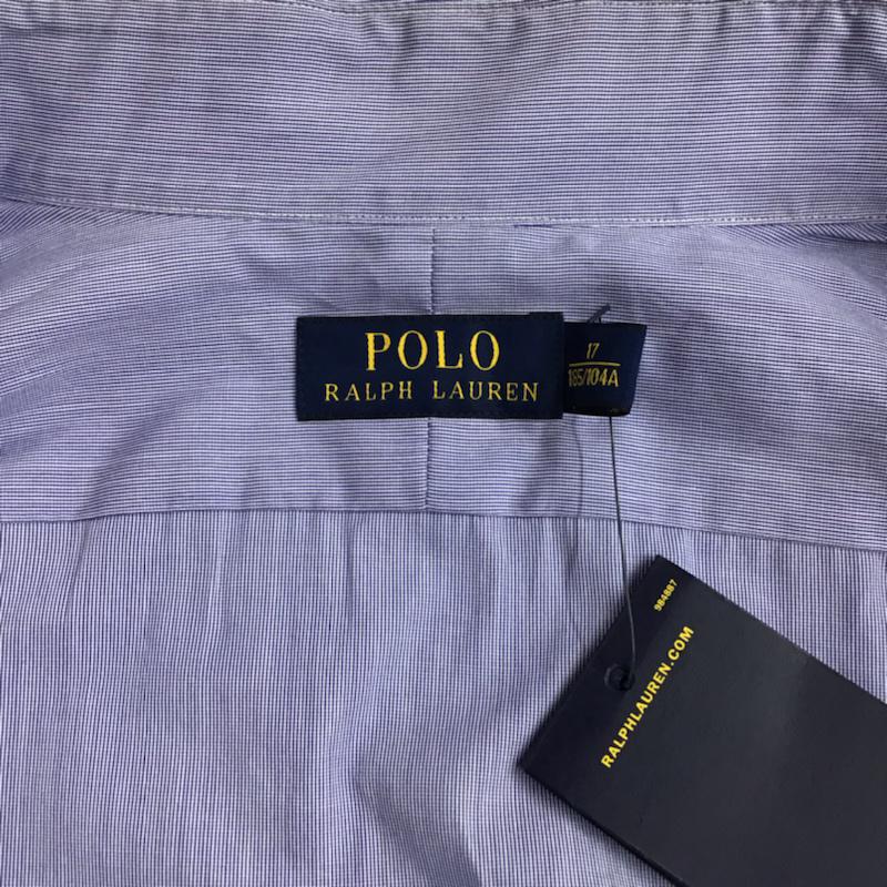 ポロラルフローレン POLO RALPH LAUREN シャツ、ブラウス 長袖 コットン 水色 / ライトブルー / メンズ USED 古着 中古 10072121