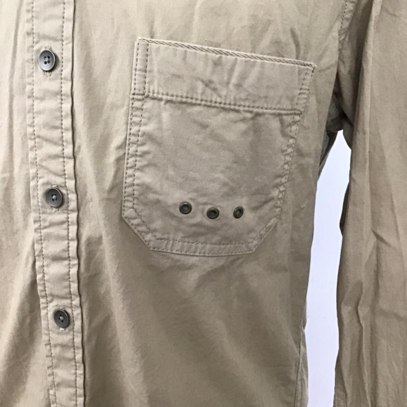 エンタブラチュアアンドオーダー Enterblature and orders シャツ、ブラウス 長袖 M 無地 ベージュ / ベージュ / メンズ USED 古着 中古 10072123