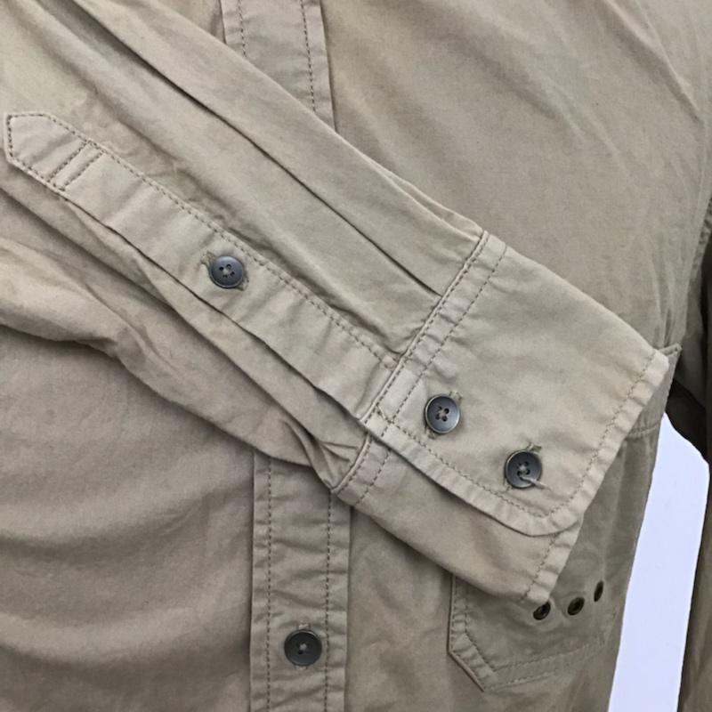 エンタブラチュアアンドオーダー Enterblature and orders シャツ、ブラウス 長袖 M 無地 ベージュ / ベージュ / メンズ USED 古着 中古 10072123