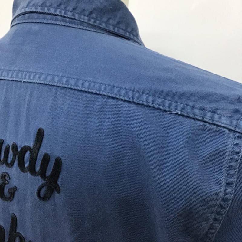 クーティープロダクションズ COOTIE PRODUCTIONS シャツ、ブラウス 長袖 GLORY BOUND M 刺繍 青 / ブルー / メンズ USED 古着 中古 10072124