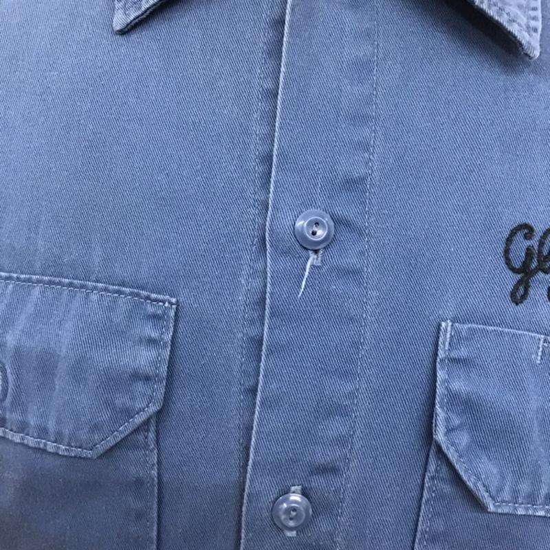 クーティープロダクションズ COOTIE PRODUCTIONS シャツ、ブラウス 長袖 GLORY BOUND M 刺繍 青 / ブルー / メンズ USED 古着 中古 10072124