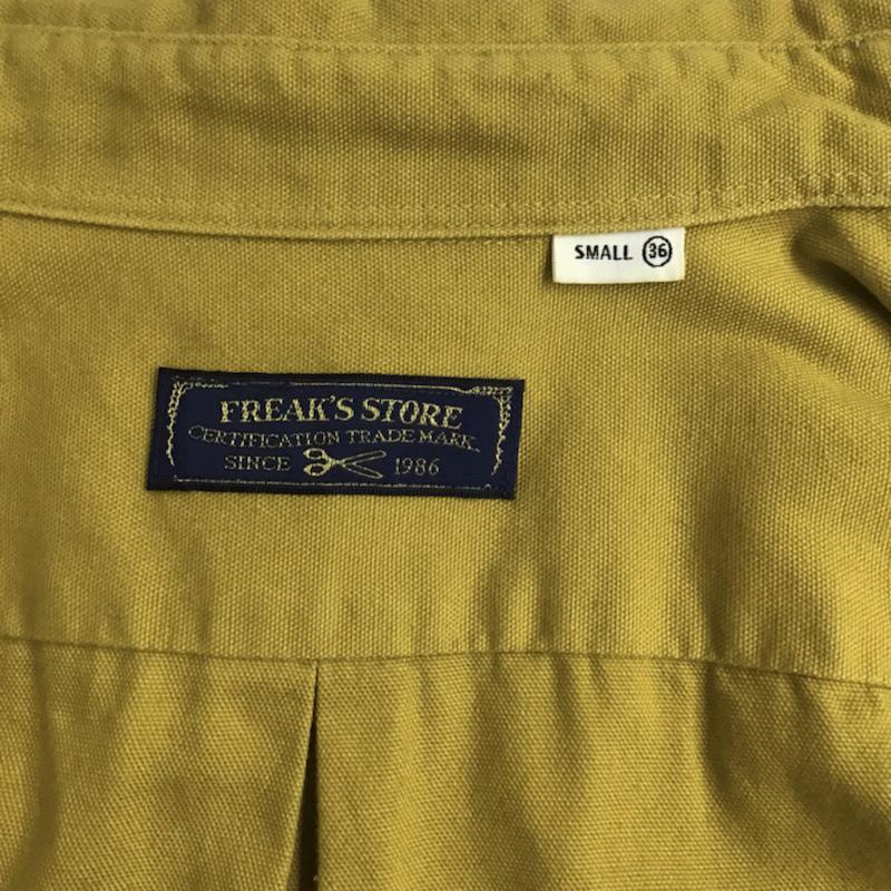 フリークスストア FREAK'S STORE シャツ、ブラウス 長袖 141-1015 ボタンダウン S 無地 マスタード / マスタード / メンズ USED 古着 中古 10072126