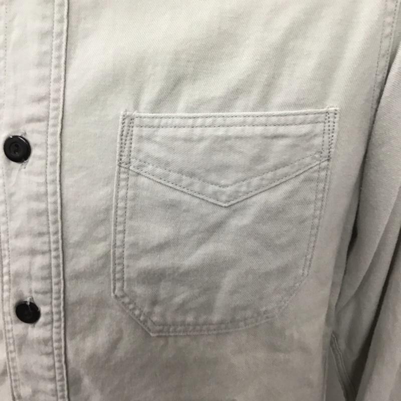 アボンタージ A VONTADE シャツ、ブラウス 長袖 コットンウール 無地 灰 / グレー / メンズ USED 古着 中古 10072130