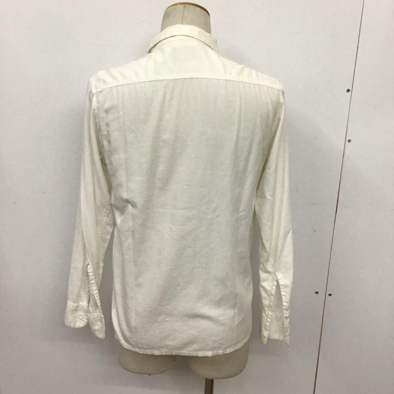 キャリー CALEE シャツ、ブラウス 長袖 刺繍 M ロゴ、文字 白 / ホワイト / メンズ USED 古着 中古 10072131