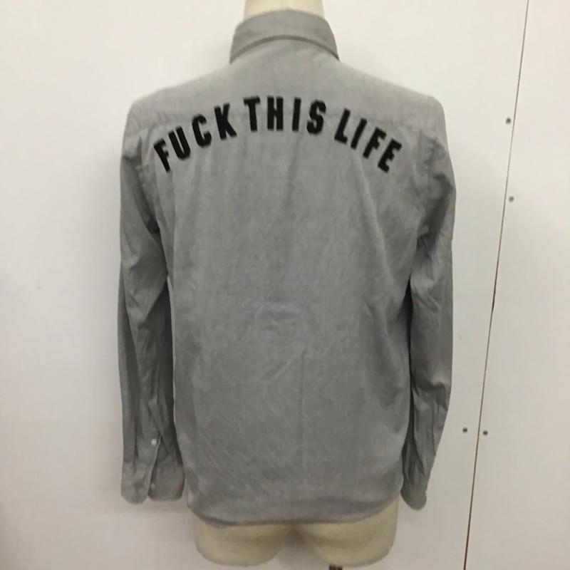 ギルティーパーティーズ GUILTYPARTIES シャツ、ブラウス 長袖 12AW-OX-06 WACKO MARIA ボタンダウン S 刺繍 灰 / グレー / メンズ USED 古着 中古 10072132