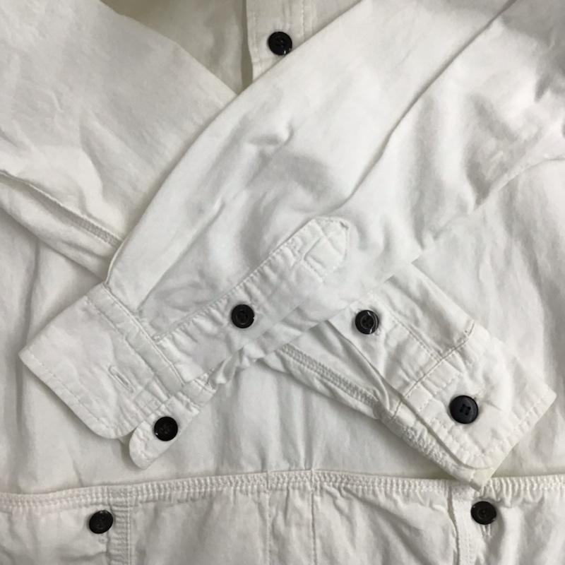 イール EEL シャツ、ブラウス 長袖 ESS-11416D プルオーバー XS 無地 白 / ホワイト / メンズ USED 古着 中古 10072135