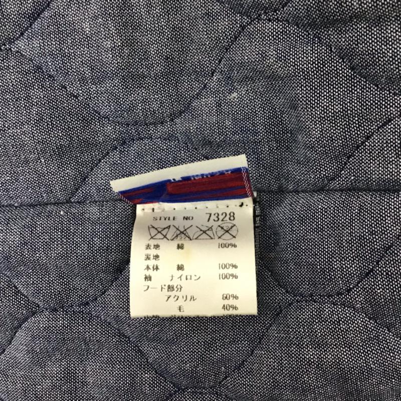 ショット schott ジャケット、上着 ジャケット、ブレザー 7328 デニム レザー切替 マウンテンパーカー 牛革 M 無地 黒 / ブラック / X インディゴ / インディゴ / メンズ USED 古着 中古 10072173